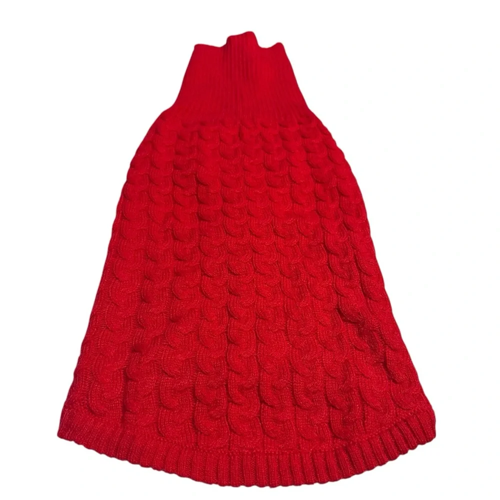 Pet sweater medium up to 40 pounds Red Cowl Neck‎ from Target Wondershop